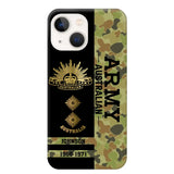 Personalized Australian Armed Forces Logo Custom Name Phonecase Printed 231721AHVA