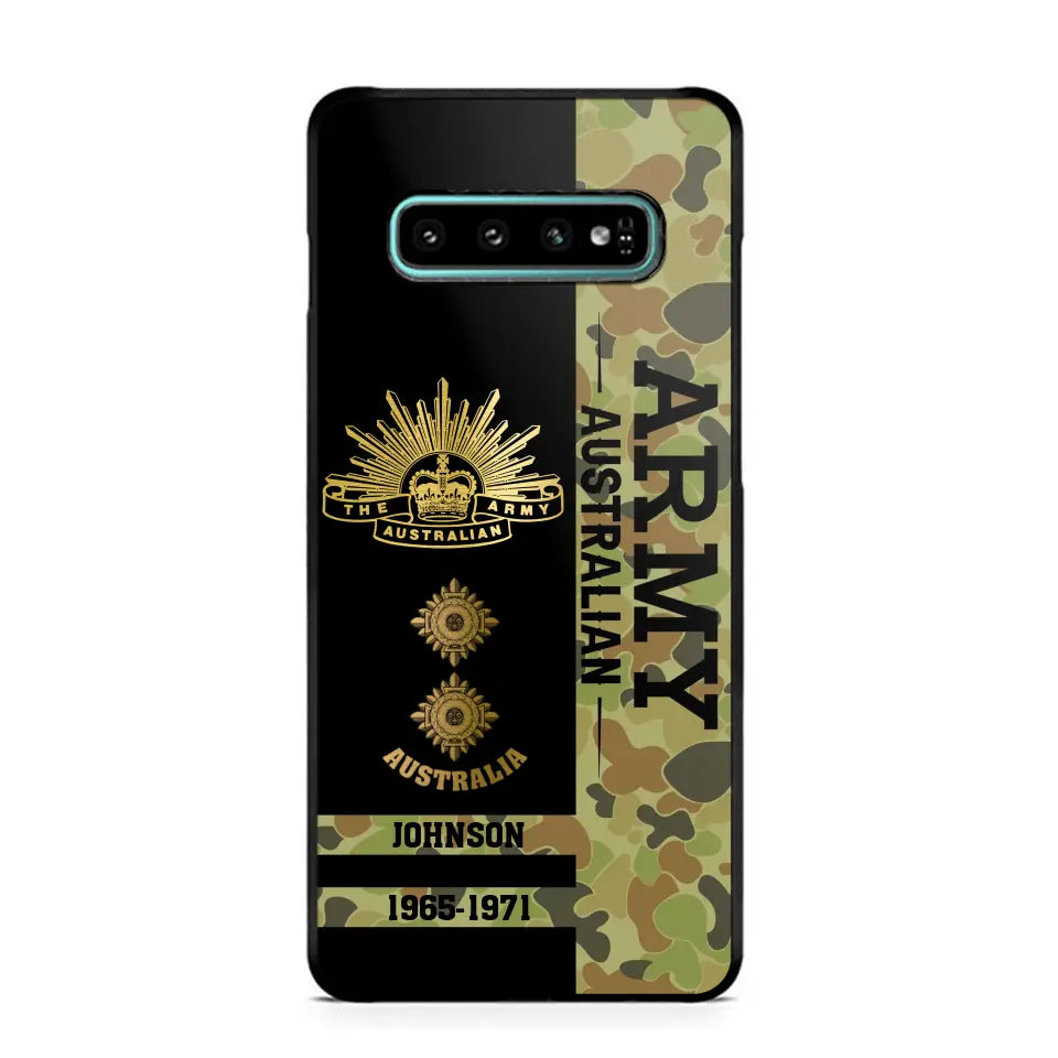 Personalized Australian Armed Forces Logo Custom Name Phonecase Printed 231721AHVA