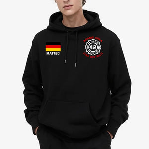 Personalized German Firefighter Custom Name & Department Hoodie 2D Printed KVH231730