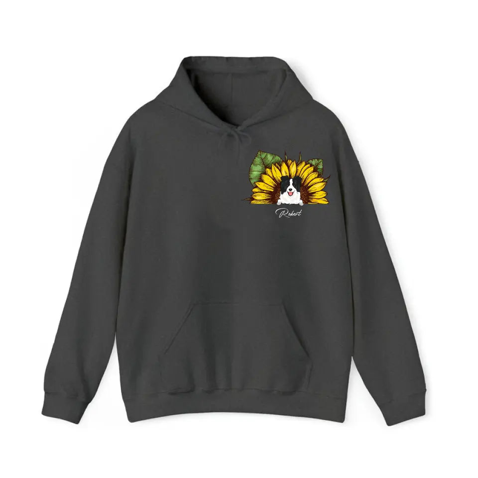 Personalized Sunflower Dog Names Dog Lovers Gift Hoodie 2D Printed HN231737