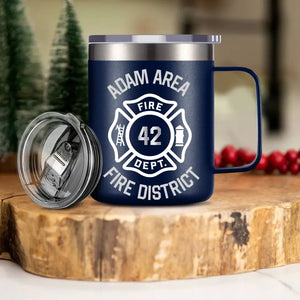 Personalized Firefighter Custom ID Laser Handle Cup Printed LVA2403