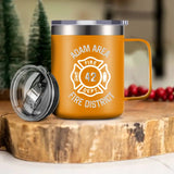 Personalized Firefighter Custom ID Laser Handle Cup Printed LVA2403