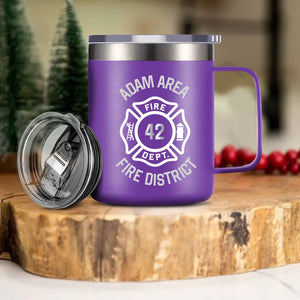 Personalized Firefighter Custom ID Laser Handle Cup Printed LVA2403