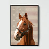 Personalized Upload Your Horse Photo Flag Poster Printed HN2448