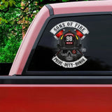 Personalized Sons Of Fire Pride Duty Honor Firefighter Decal Printed LAHVQ2462