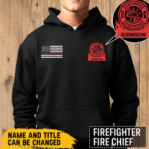 Personalized Retired US Firefighter Custom Name Hoodie 2D Printed QTLVA2493