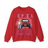 Personalized Jeep Girl Classy Sassy And A Bit Smart Assy Valentine Day's Gift Sweatshirt 2D Printed LVA24147