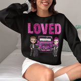 Personalized Couple Jeep Loved Valentine's Day Gift Sweatshirt or Hoodie Printed HN24165