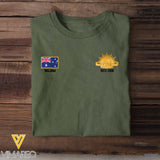 Personalized Australian Veteran As I Walk Through The Valley Of The Shadow Of Death I Fear No Evil For I Am The Baddest One In The Valley T-shirt Printed VQ24175