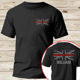 Personalized UK Firefighter Custom Name T-shirt Printed VQ24168