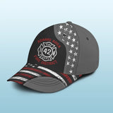 Personalized US Firefighter Custom ID Cap 3D Printed LVA24195