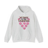 Personalized My Dogs Is My Valentine Dog Lovers Gift Valentine's Day Gift Sweatshirt or Hoodie Printed LVA24215