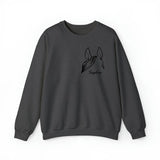 Personalized Horse  Ears Line Drawing Horse Lovers Gift Sweatshirt Printed HN24247