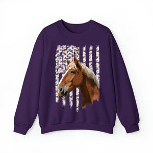 Personalized Upload Your Horse Photo Horse Lovers Gift Sweatshirt & Legging Printed QTHN24291