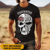 Personalized Firefighter The Hardest Part of My Job Is Being Nice To People Who Think They Know How To Do My Job Skull Firefighter T-shirt Printed QTHN24322