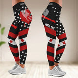 Personalized Canadian Fire Wife Take By My Firefighter Legging QTVQ24337