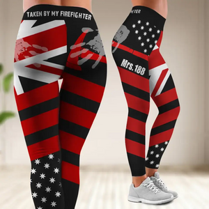 Personalized Australia Fire Wife Take By My Firefighter Legging QTVQ24337