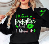 Personalized I Kissed A Firefighter And I Liked It Sweatshirt Printed QTKH24343