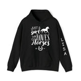 Personalized Just A Girl Who Loves Horses Life Is Better with Horses Hoodie 2D Printed HN24352