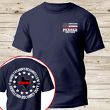 Personalized When Tyranny Becomes Law Rebellion Becomes Duty Retired Firefighter State Flag T-shirt Printed AHVQ24358