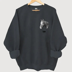 Personalized Upload Horse Photo Sweatshirt KVH 24386