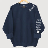 Personalized Mommy & Kid Names Clover Sweatshirt Printed QTLVA24372