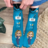 Personalized Nurse Custom Name & Job Title Gift For Nurse 3D Socks Printed LVA24401