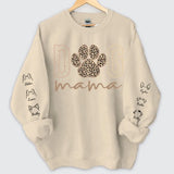 Personalized Dog Mama Dog Mom Dog Ears Line Sweatshirt Printed QTLVA24407