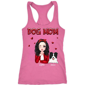 Personalized Dog Mom Dog Lovers Gift Women's Ideal Racerback Tank Printed HN24409