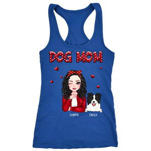 Personalized Dog Mom Dog Lovers Gift Women's Ideal Racerback Tank Printed HN24409