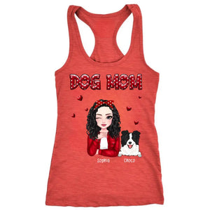 Personalized Dog Mom Dog Lovers Gift Women's Ideal Racerback Tank Printed HN24409