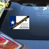 Personalized I stand With Texas Decal Printed AHVQ24421