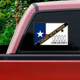 Personalized I stand With Texas Decal Printed AHVQ24421