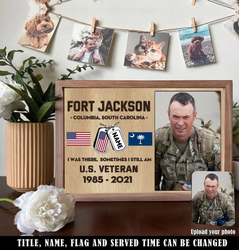 Personalized Upload Your Photo I Was There Somtimes I Still Am US Veteran Poster Printed KVH24452