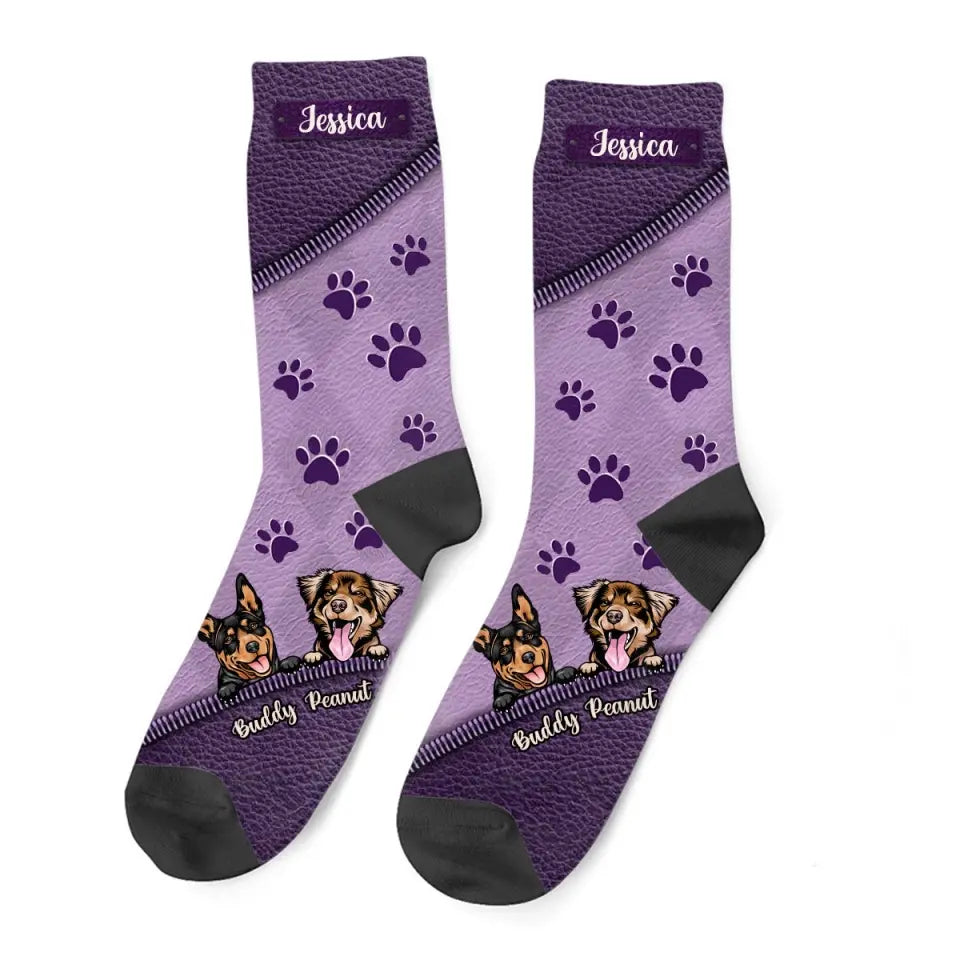 Personalized Dog Paw Dog Lovers Gift 3D Socks Printed VQ24452