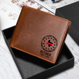 Personalized When Tyranny Becomes Law Rebellion Becomes Duty Retired Firefighter US State Laser Leather Wallet AHVA24457