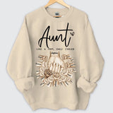 Personalized Aunt Like A Mom Only Cooler Hands with Kid Names Sweatshirt Printed VQ24477