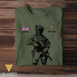 Personalized UK Veteran Logo Custom Name & Time T-shirt Printed KVH24506