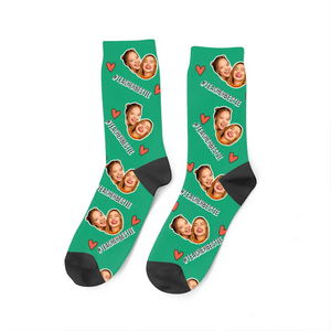 Personalized Upload Your Photo Teacherbestie Best Friend Gift 3D Socks Printed HN24509