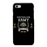 Personalized Australian Army Rank Camo Custom Name & Time Phonecase Printed AHVQ24540