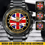 Personalized British Army Logo Custom Time Watch Printed AHVQ24572