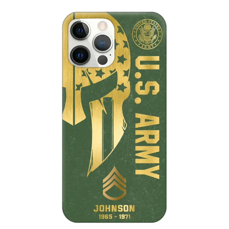 Personalized US Military Retired Phone Case Printed QTKH458