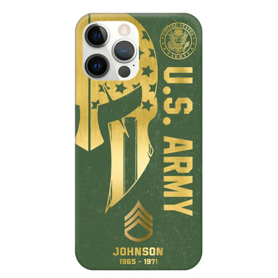 Personalized US Military Retired Phone Case Printed QTKH458