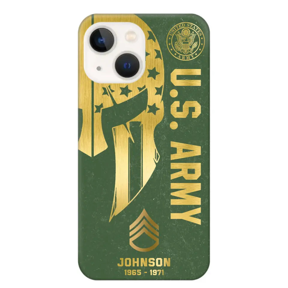 Personalized US Military Retired Phone Case Printed QTKH458