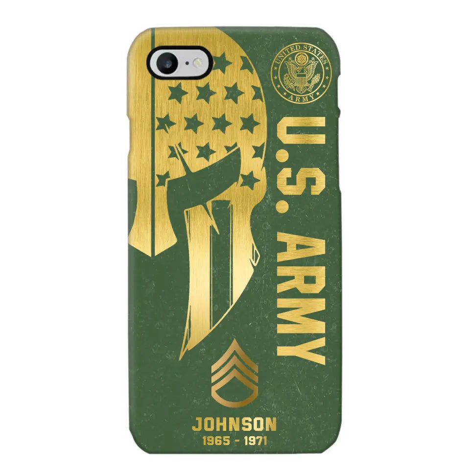 Personalized US Military Retired Phone Case Printed QTKH458