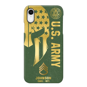 Personalized US Military Retired Phone Case Printed QTKH458