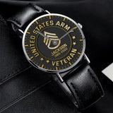 Personalized US Army Logo Custom Name & Served Time Women Watch Printed QTKH24591