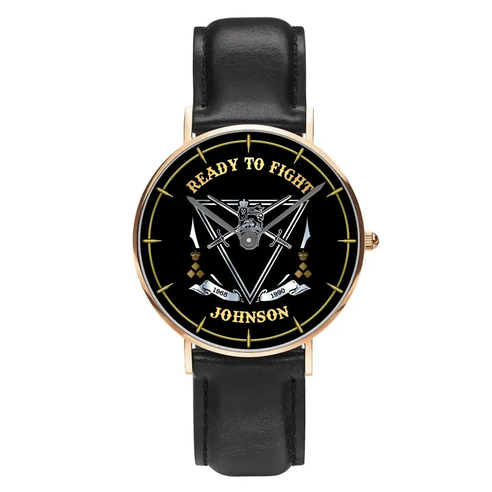 Personalized Ready To Fight UK Rank Camo Women Watch Printed AHVA24601
