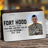 Personalized Upload Your Veteran Photo US State Custom Time & Base Aluminum Wallet Card Printed QTVQ24595