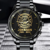 Personalized Retired US Firefighter Custom Name & Served Time Watch Printed QTKH24623